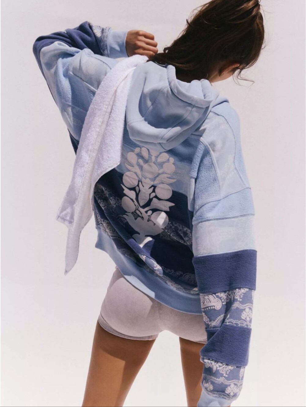 NWT FP Movement Final Call Logo Bandana Hoodie - Picture 2 of 13